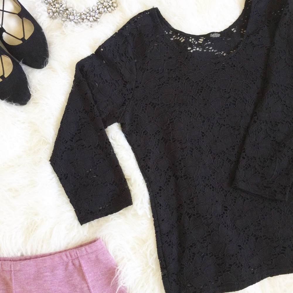 Peck & Peck black lace top